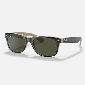 Ray-Ban Sunglasses RB2132 Black Tan New Wayfarer